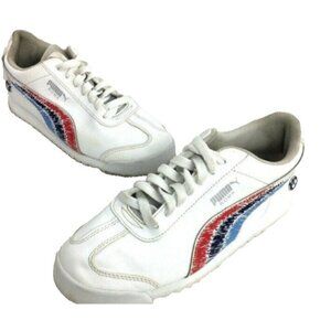 Puma Mens BMW Motorsport Roma White Shoes, size 5.5